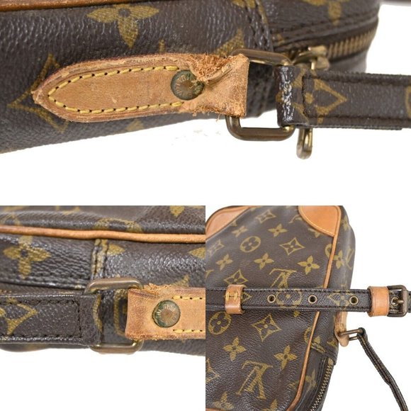 LOUIS VUITTON Danube Shoulder Bag Monogram Leather Brown France M45266 - Picture 12 of 16
